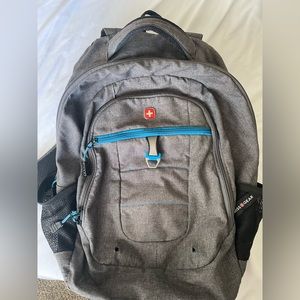 Swiss Gear Grey & Blue Backpack